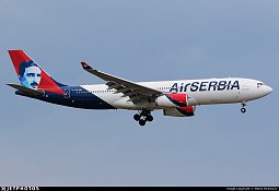 Airbus A330-200 "Nikola Tesla" Air Serbia.     - Herpa 1:500