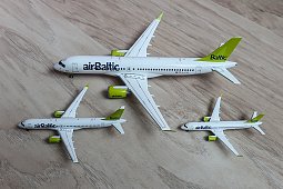 Herpa:   CS-300 (Airbus A220-300)  airBaltic